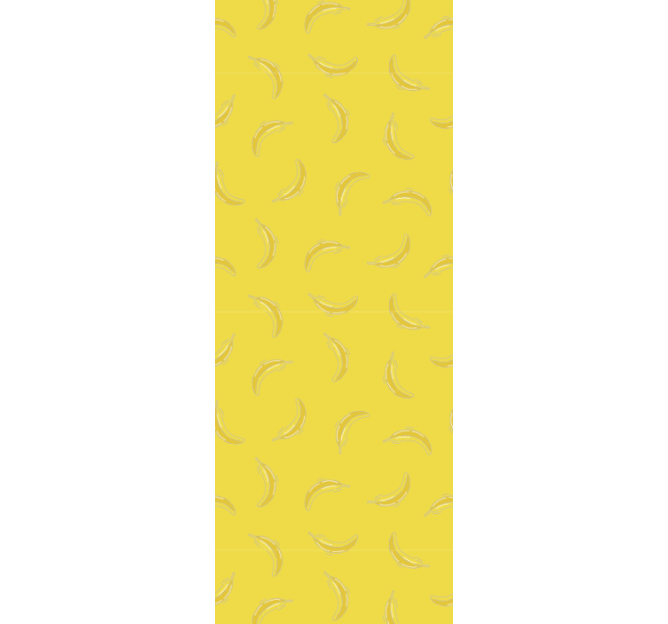 papel de parede para cozinha desenho com motivo de banana - TenStickers