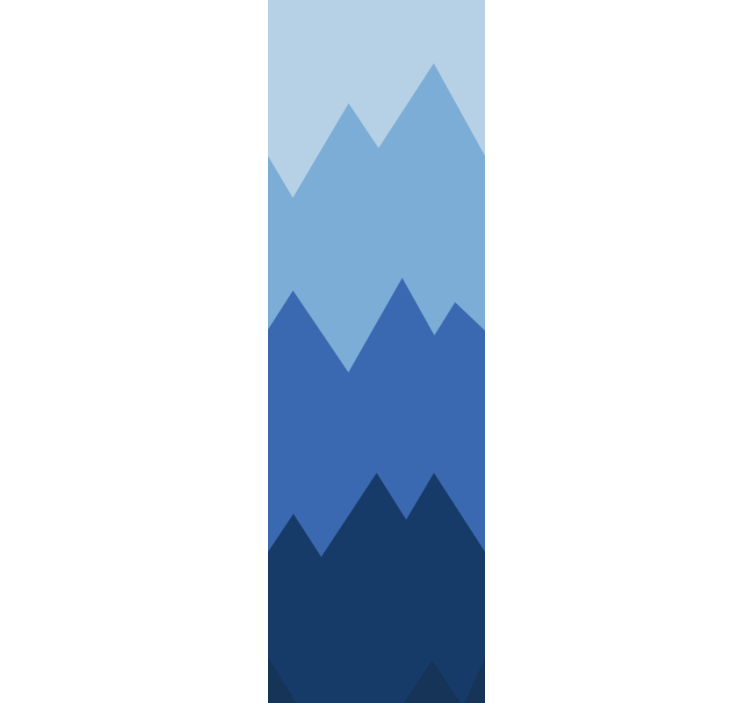 Papel de parede moderno Colcha de colcha branca e azul - TenStickers