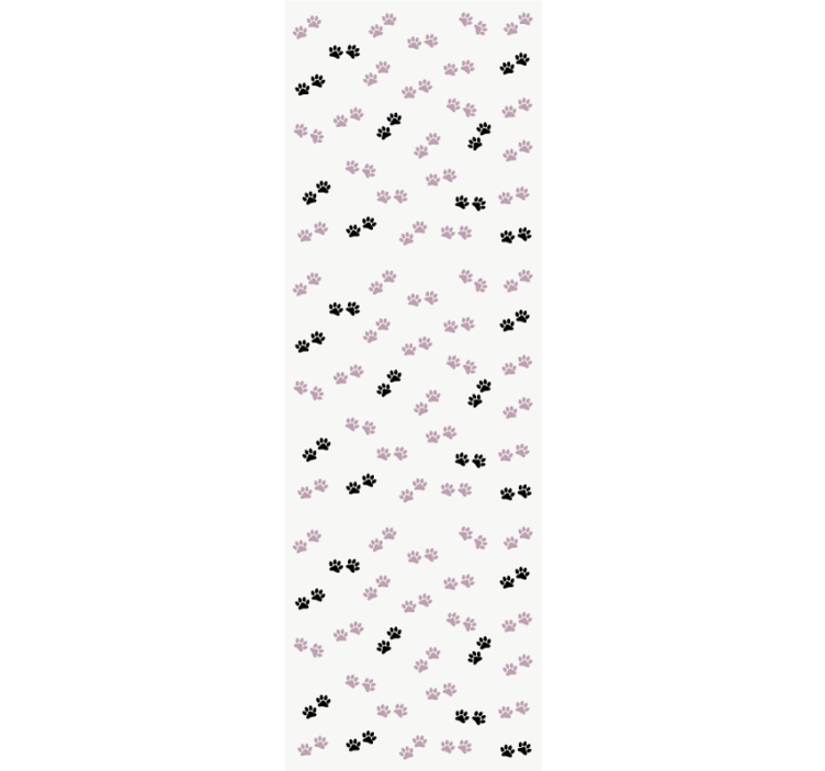 Papel de parede cães padrões de impressão de pata - TenStickers