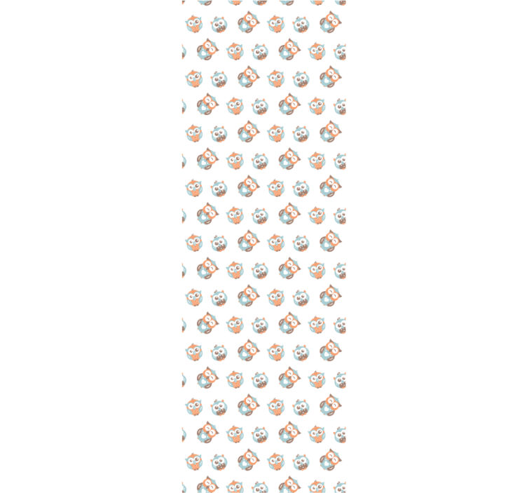 Papel de parede moderno produtofofo corujas muitas cores - TenStickers