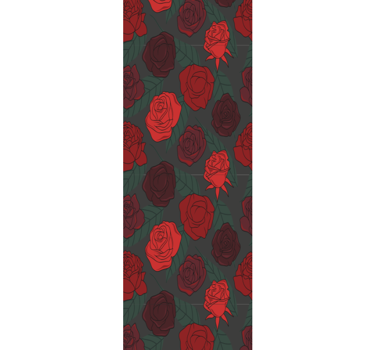 papel de parede flores elegância rosada - TenStickers