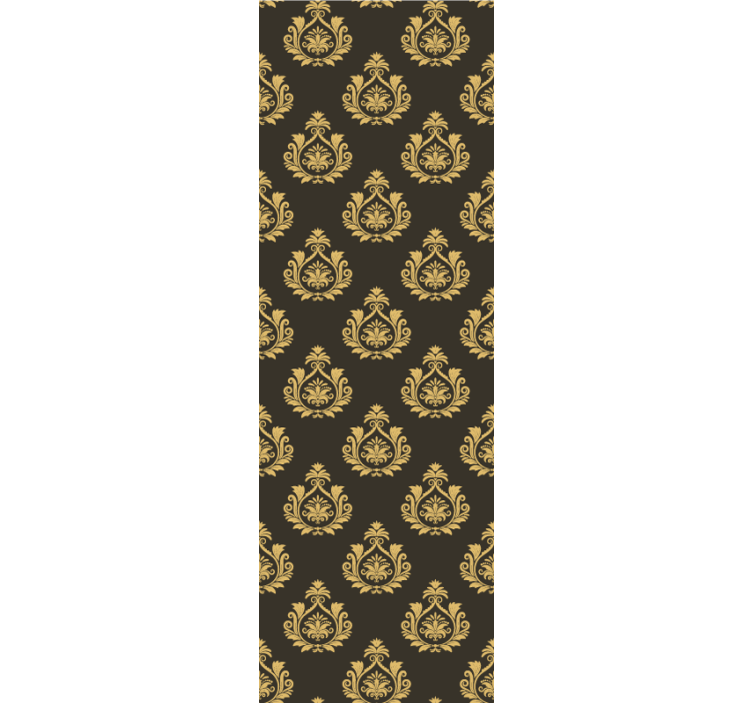 papel de parede floral Polimento dourado tradicional - TenStickers