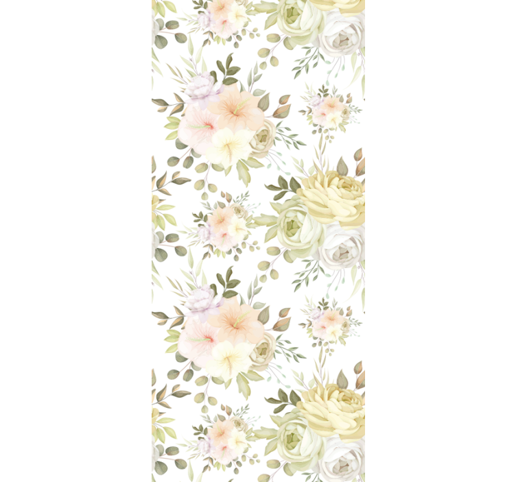 Papel de parede flores composição floral - TenStickers