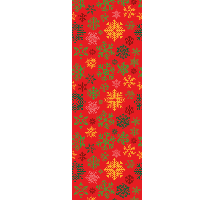 Papel de parede Natal padrão festivo de flocos de neve - TenStickers