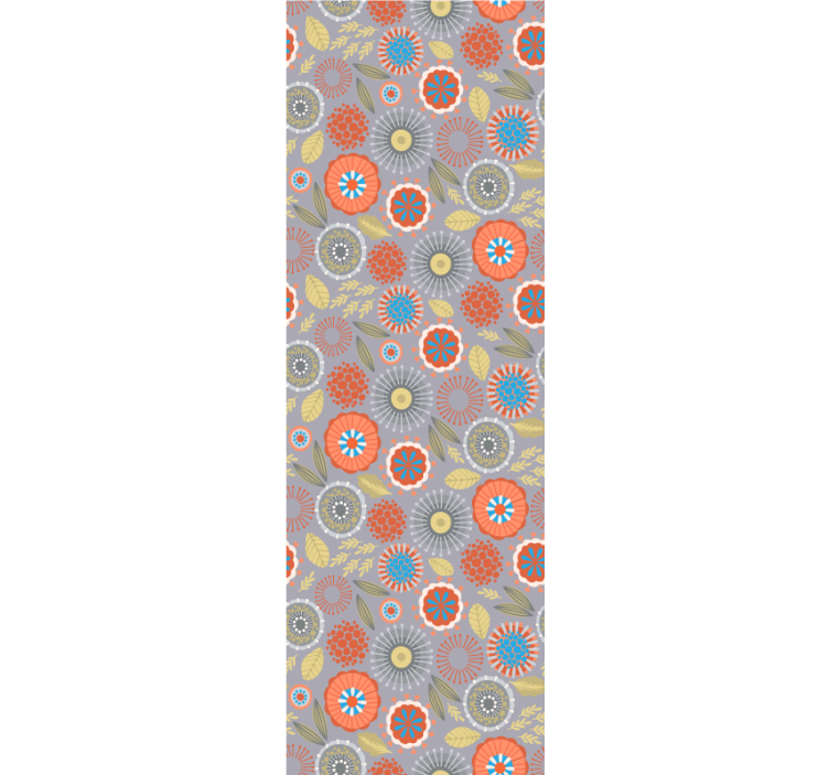 papel de parede flores explosão floral - TenStickers