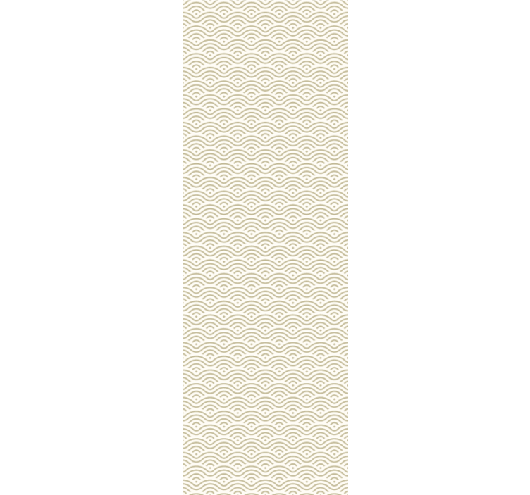 papel de parede ornamental padrão de onda geométrica - TenStickers