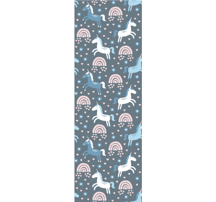 papel de parede animais motivo de arco-íris girafa - TenStickers