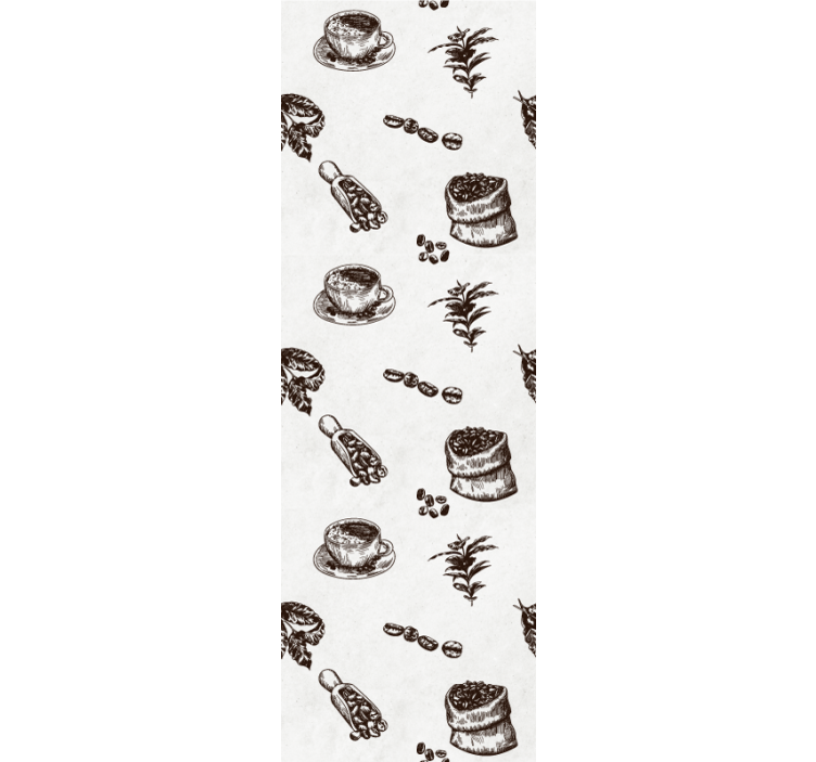 papel de parede artístico motivos de cafeína - TenStickers