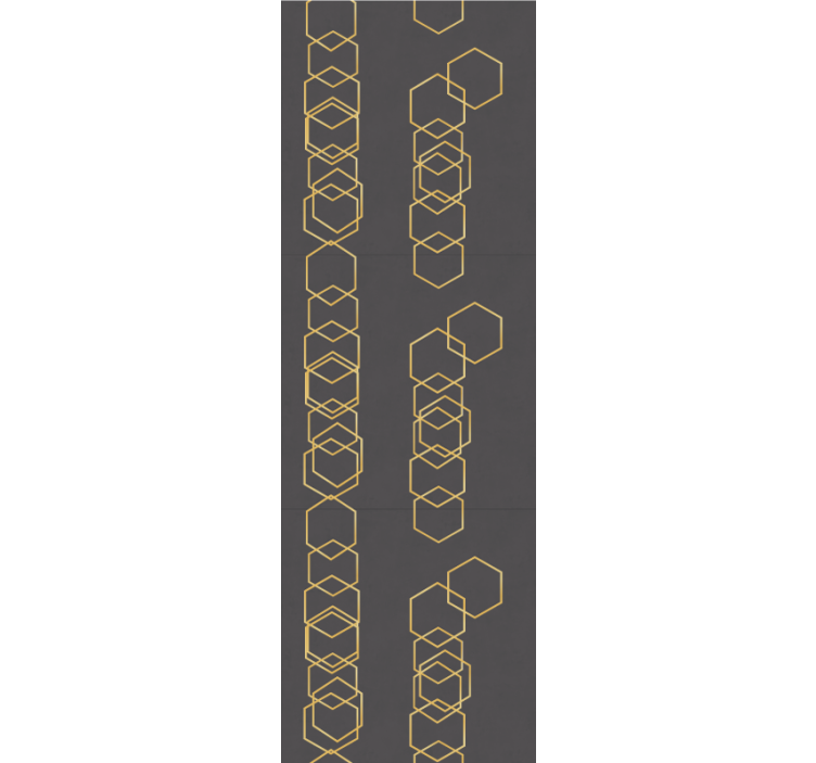 papel de parede formas geométricas desenho linear geométrico - TenStickers