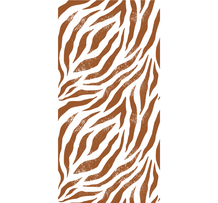 papel de parede para sala Estampa animal zebra marrom - TenStickers