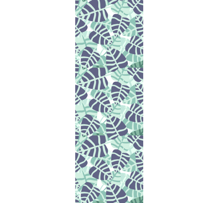 Papel de parede folhas mosaico monstera - TenStickers