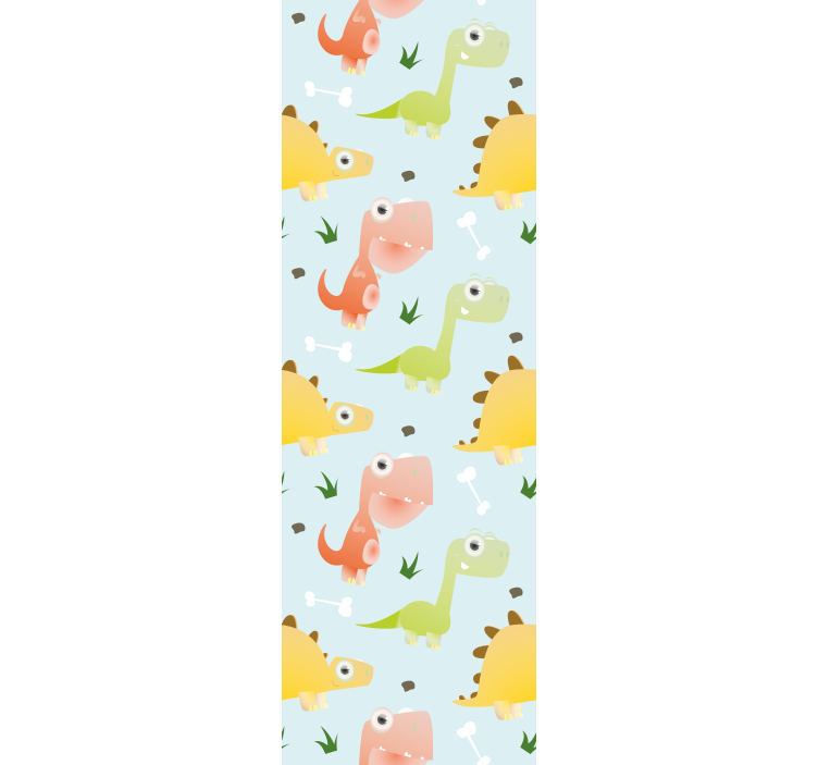 Papel de parede dinossauros com padrões divertidos - TenStickers