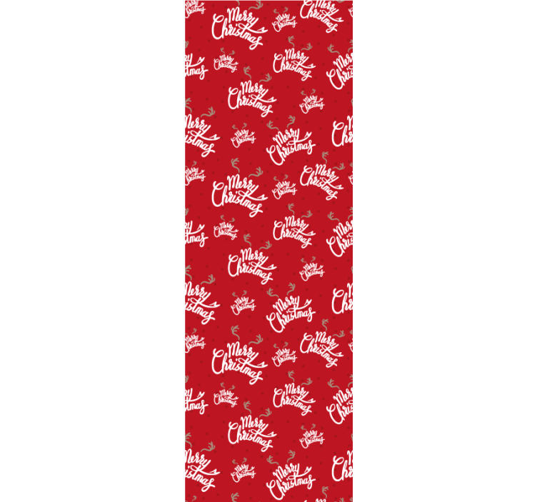 papel de parede para sala Natal feliz com pedaços de rena - TenStickers