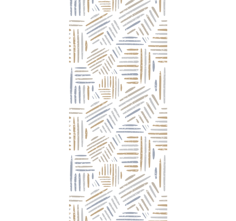 papel de parede formas geométricas padrão linear abstrato - TenStickers