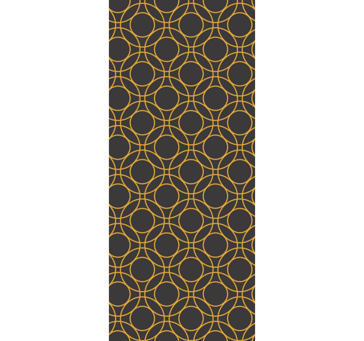 papel de parede casa de banho design de padrão de círculo - TenStickers