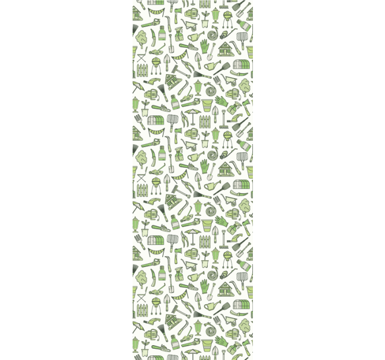 papel de parede para sala Jardinagem gree pattern - TenStickers