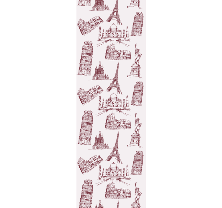 Papel de parede cidades e países monumentos icônicos - TenStickers