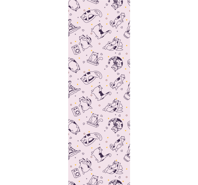 papel de parede quarto de bebé arte de linha divertida - TenStickers