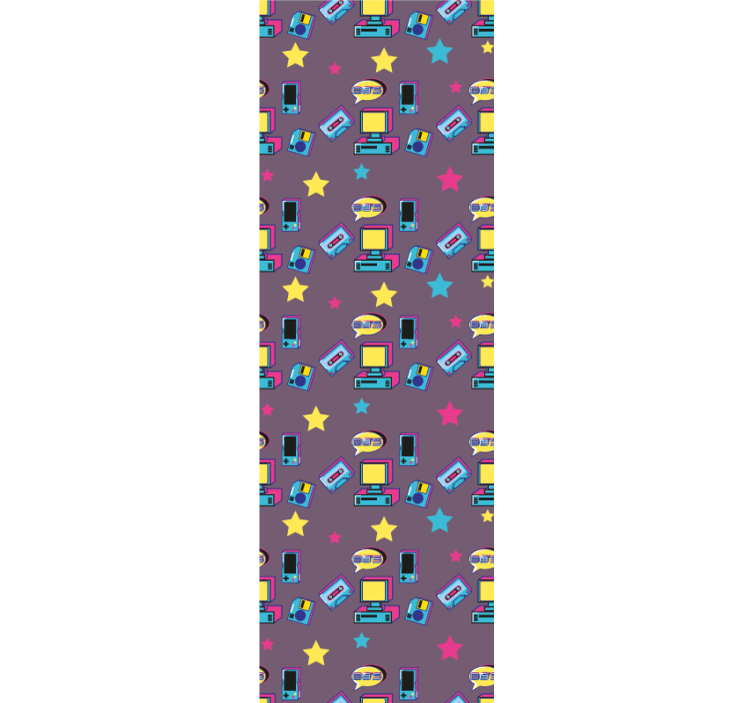 Papel de parede personalizável estética de jogos retrô - TenStickers