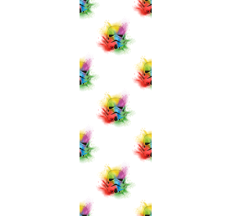 papel de parede artístico ilustração colorida de besouro - TenStickers