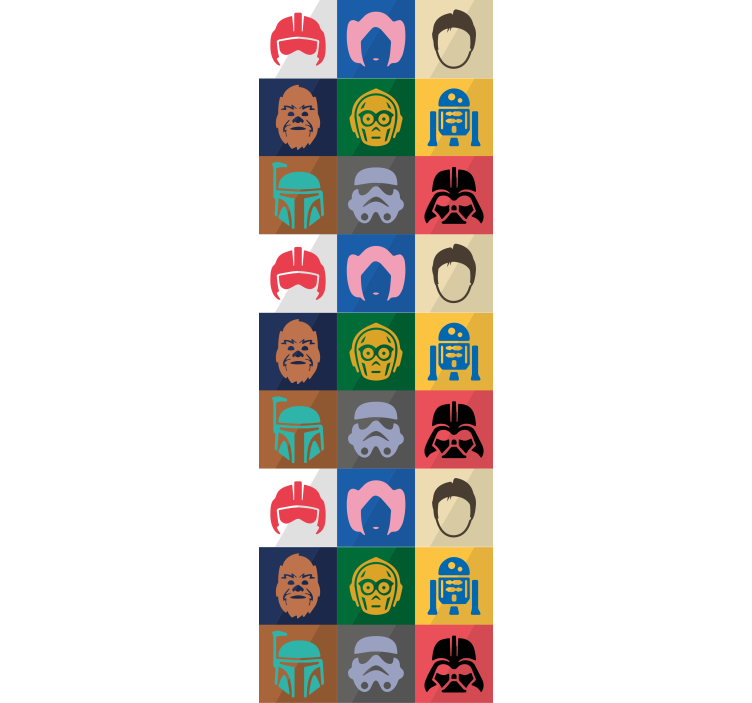 papel de parede para quarto feminino jovem Arte colorida de perso - TenStickers