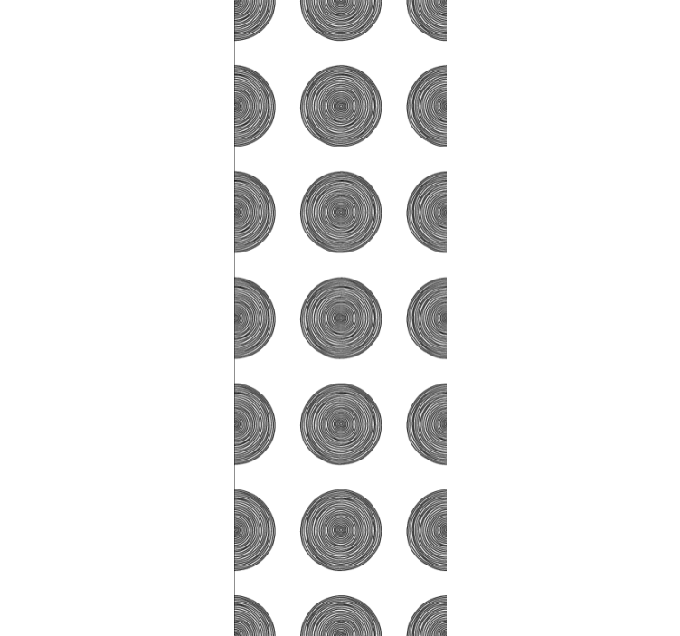 Papel de parede texturas e padrões madeira circular - TenStickers