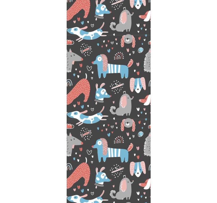 papel de parede animais motivos de animais brincalhões - TenStickers