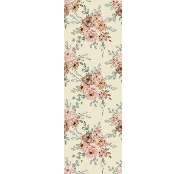 papel de parede para sala composição botânica - TenStickers