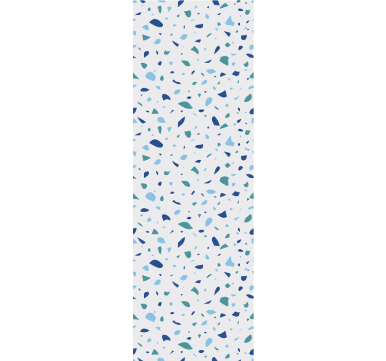 papel de parede texturas e padrões terrazzo simples azul - TenStickers
