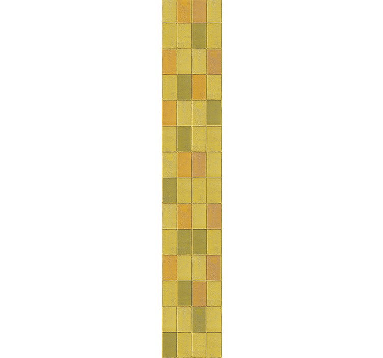 papel de parede azulejo tons quentes de amarelo - TenStickers