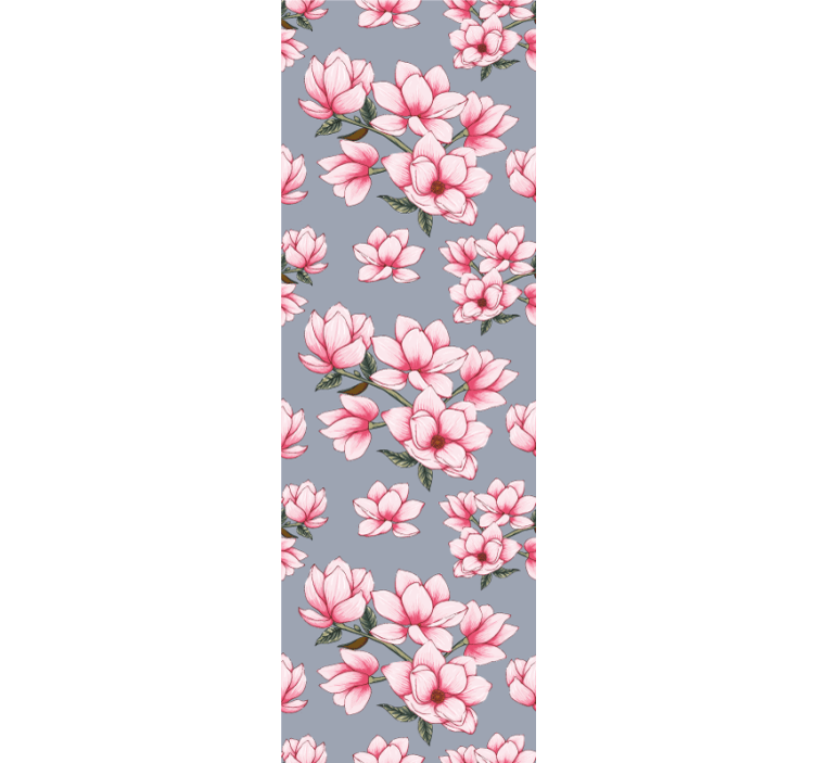 papel de parede floral árvore linda flor de magnólia - TenStickers
