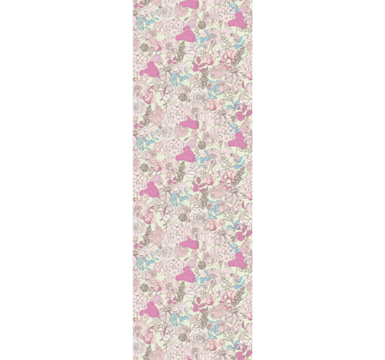 Papel de parede floral jardim clássico vintage - TenStickers