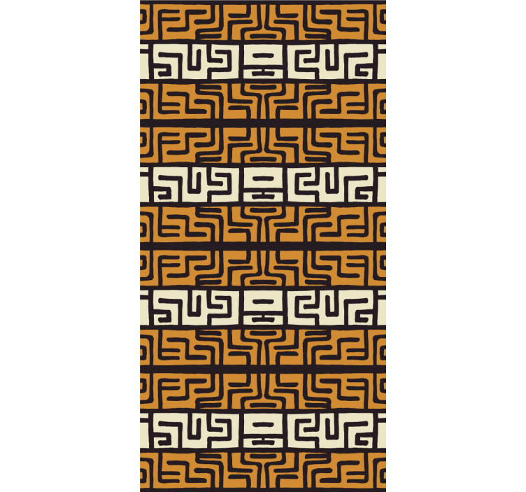 papel de parede abstracto Padrão abstrato de estilo africano - TenStickers