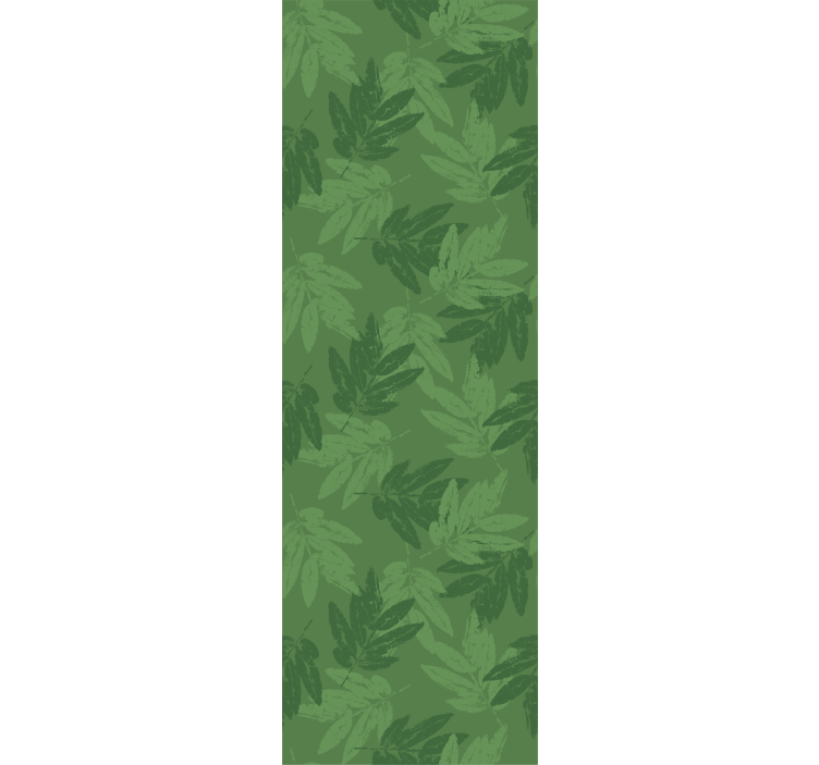 Papel de parede natureza Folhas verdes padrão simples - TenStickers