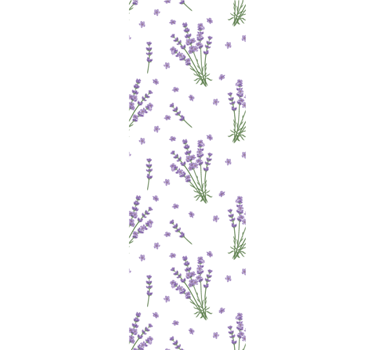 papel de parede floral Pétalas pequenas de lavanda de estilo prov - TenStickers