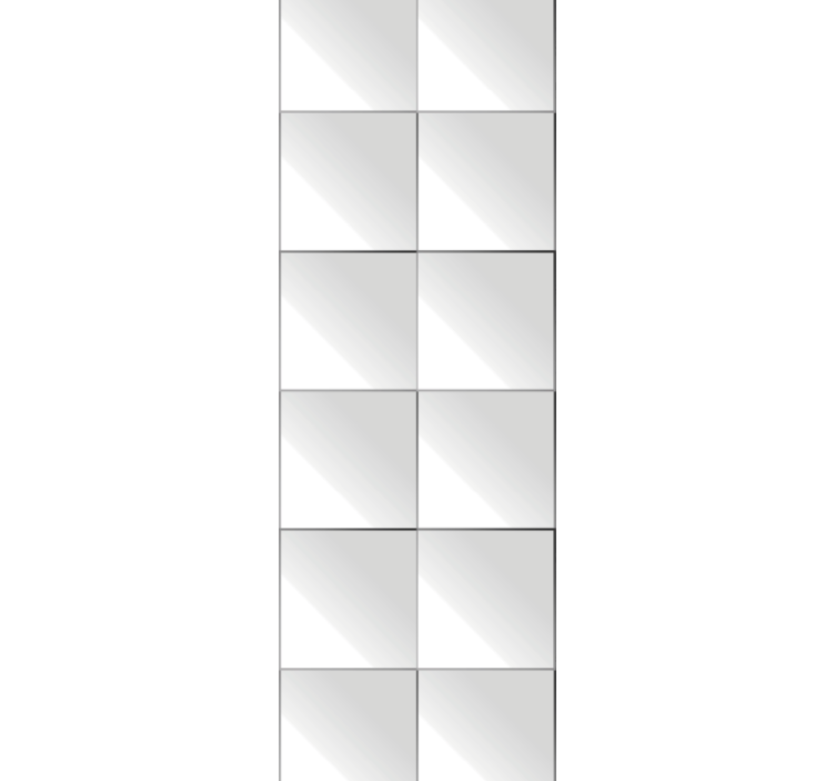 papel de parede quadrados Desenho quadrado geométrico cinza - TenStickers