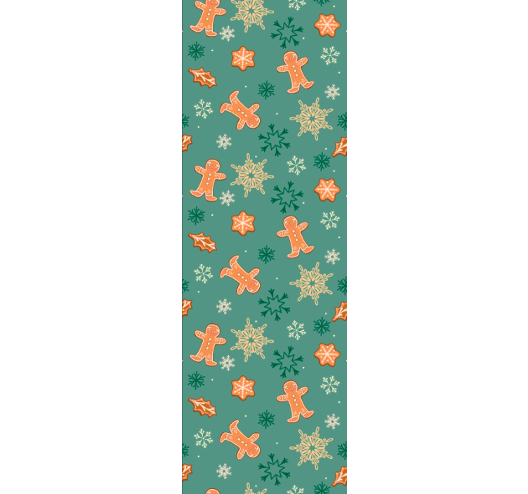 Papel de parede Natal tema de feriado de gengibre - TenStickers