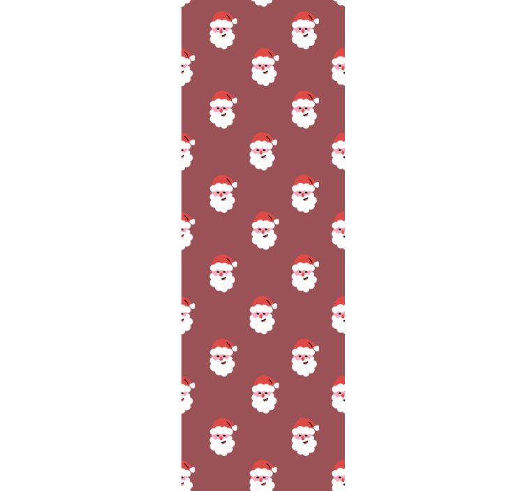 Papel de parede natal estampa do papai noel - TenStickers