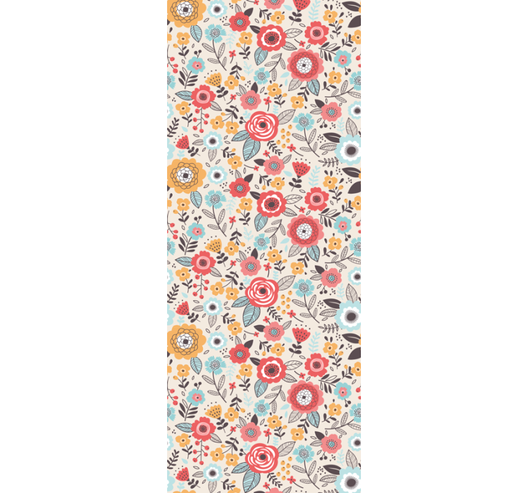 papel de parede floral Estampa floral 'ditsy' - TenStickers