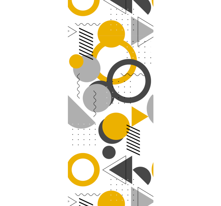 papel de parede triângulos Padrão geométrico retro sem costura - TenStickers