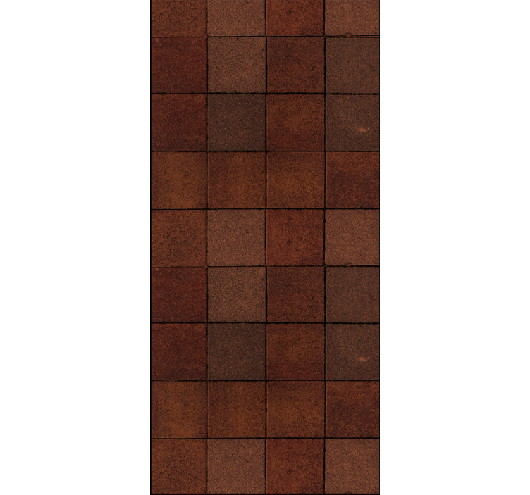 papel de parede azulejo motivo marrom texturizado - TenStickers