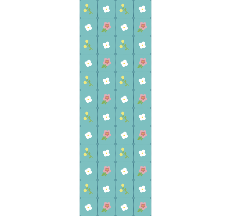 papel de parede floral Decoração floral "vovó chique" - TenStickers