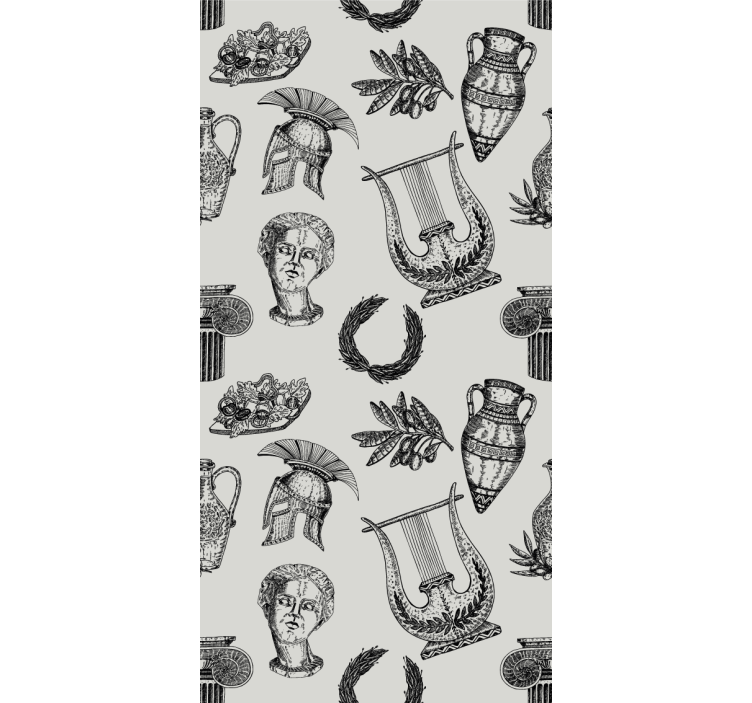 papel de parede abstracto Símbolos de roma antiga - TenStickers