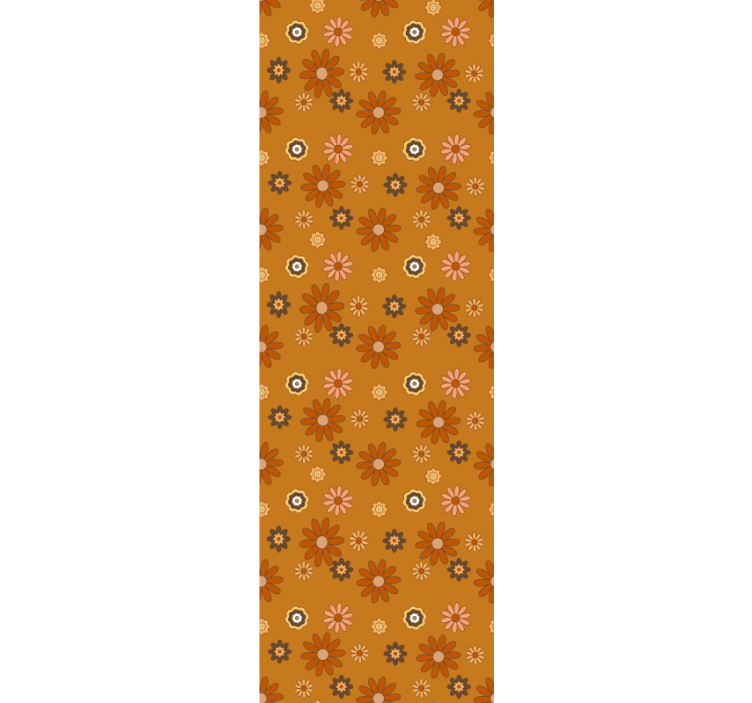 papel de parede outros vintage Poder das flores anos 60 - TenStickers