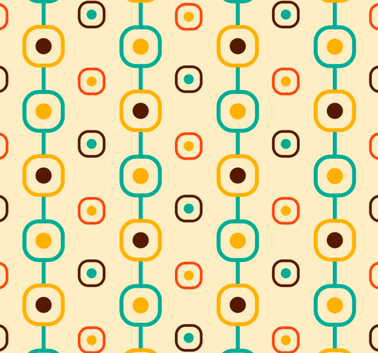 papel de parede outros vintage Geométrico dos anos 60 - TenStickers