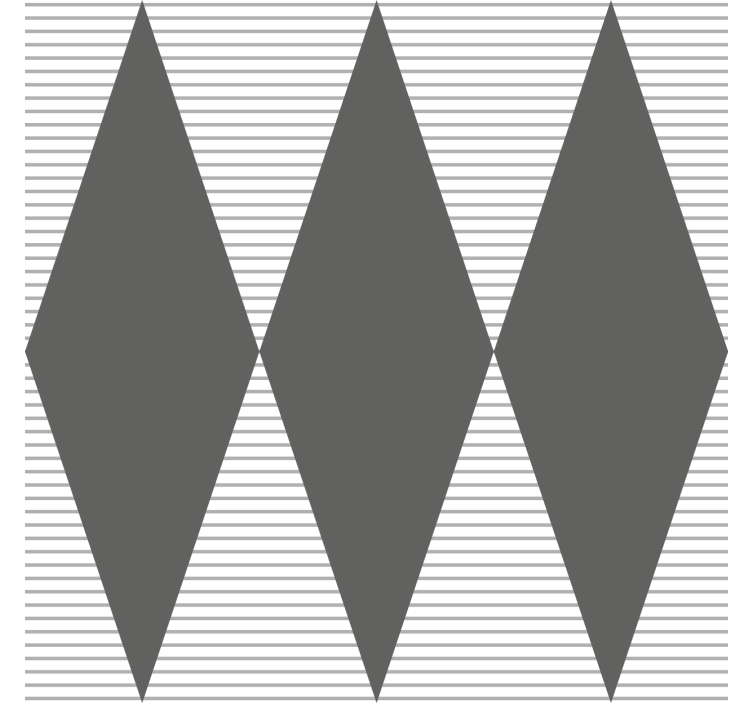 Papel de parede geométrico padrão de diamante cinza - TenStickers