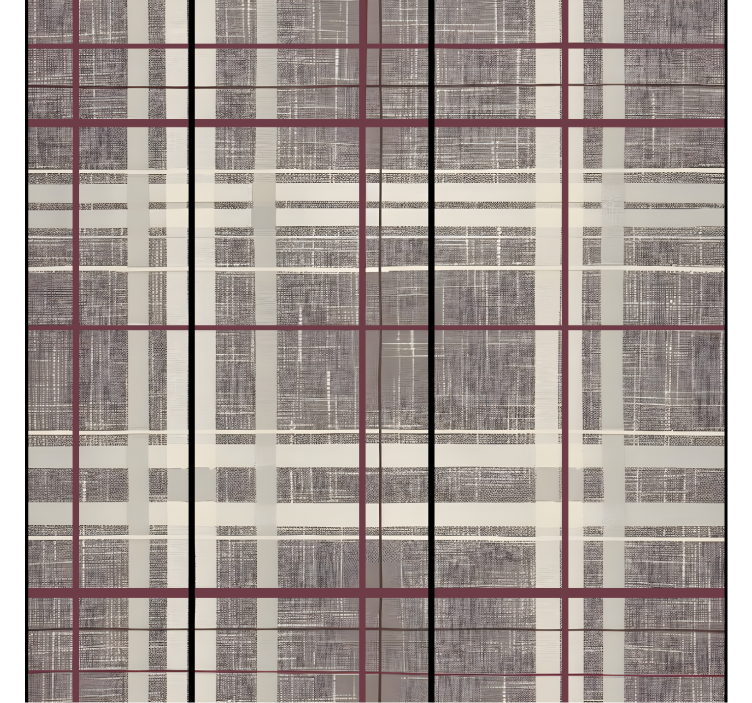 Papel de parede quadrados padrão escocês com efeito de pedra - TenStickers