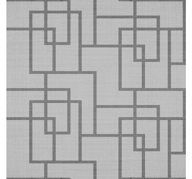 Papel de parede moderno linhas geométricas cinzentas - TenStickers