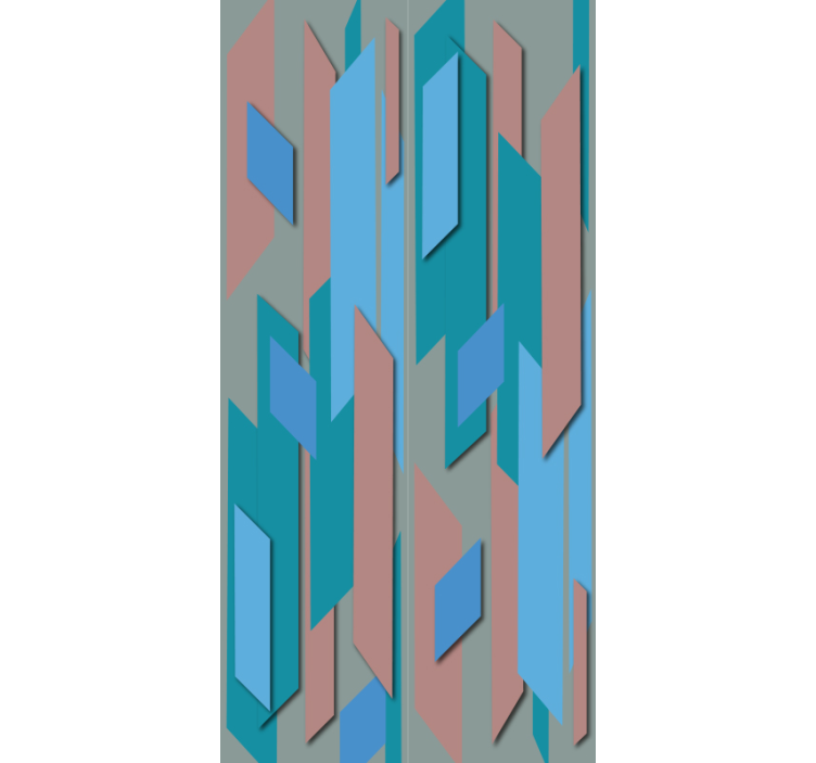 papel de parede abstracto Lagoa Azul - TenStickers