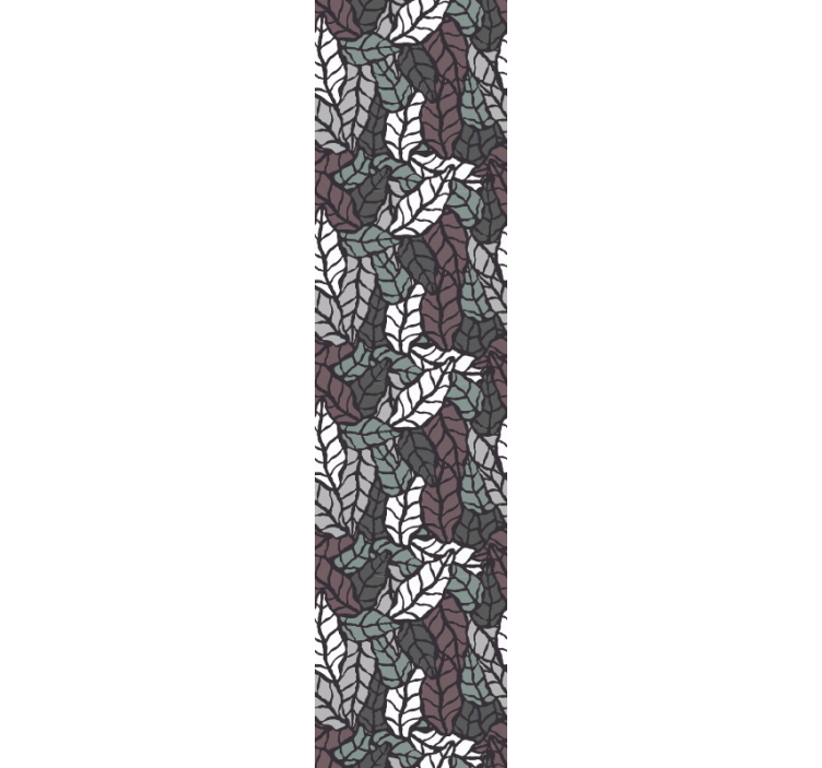 Papel de parede clássico com folhas natureza - TenStickers